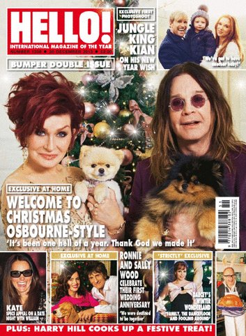 Sharon Osbourne & Ozzy Osbourne (2013.12.30. Hello!)