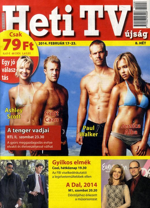 Ashley Scott, Scott Caan, Paul Walker & Jessica Alba (2014.02.17. Heti TV jsg)