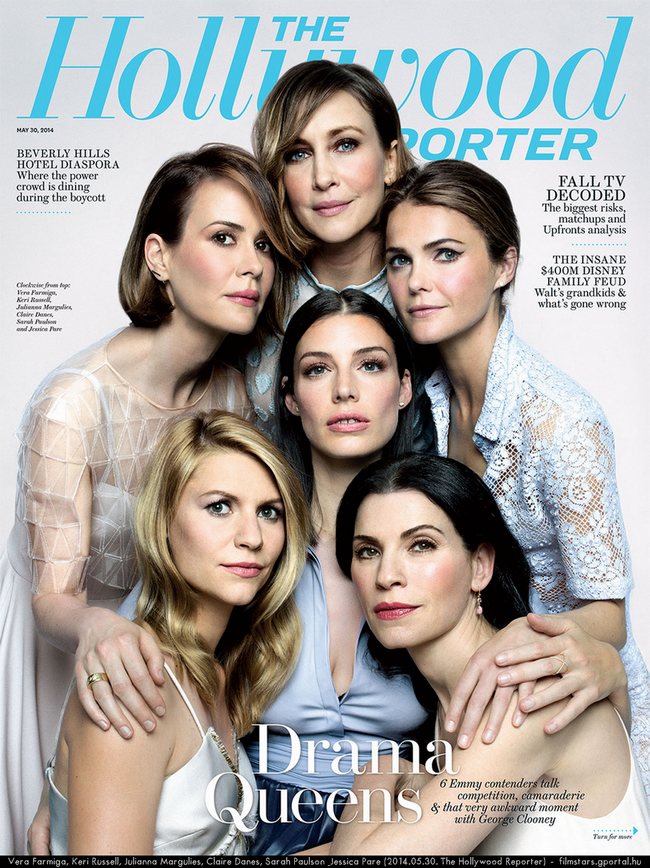 Vera Farmiga, Keri Russell, Julianna Margulies, Claire Danes, Sarah Paulson & Jessica Pare (2014.05.30. The Hollywood Reporter)