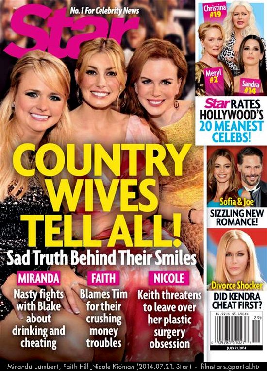 Miranda Lambert, Faith Hill, Nicole Kidman