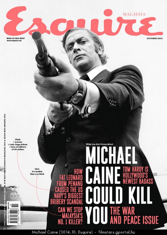 Michael Caine (2014.10. Esquire)