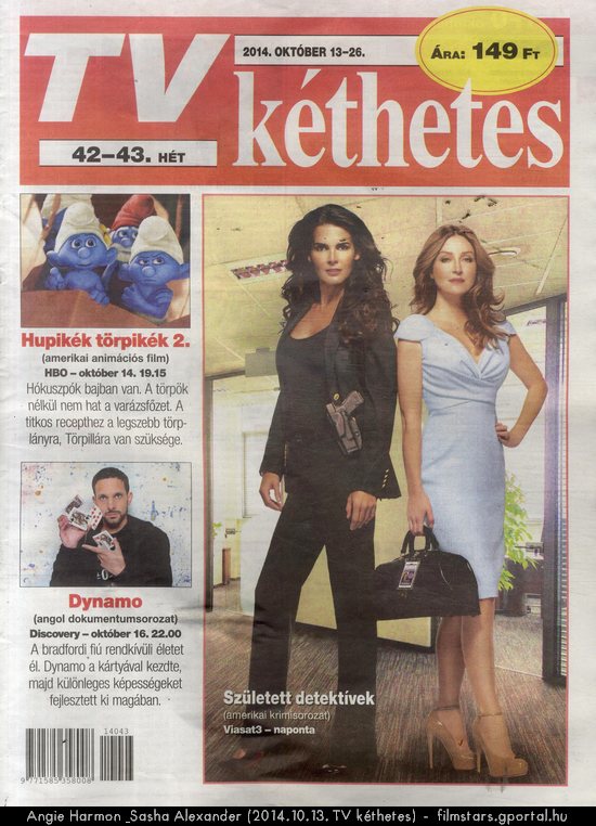 Angie Harmon & Sasha Alexander (2014.10.13. TV kthetes)