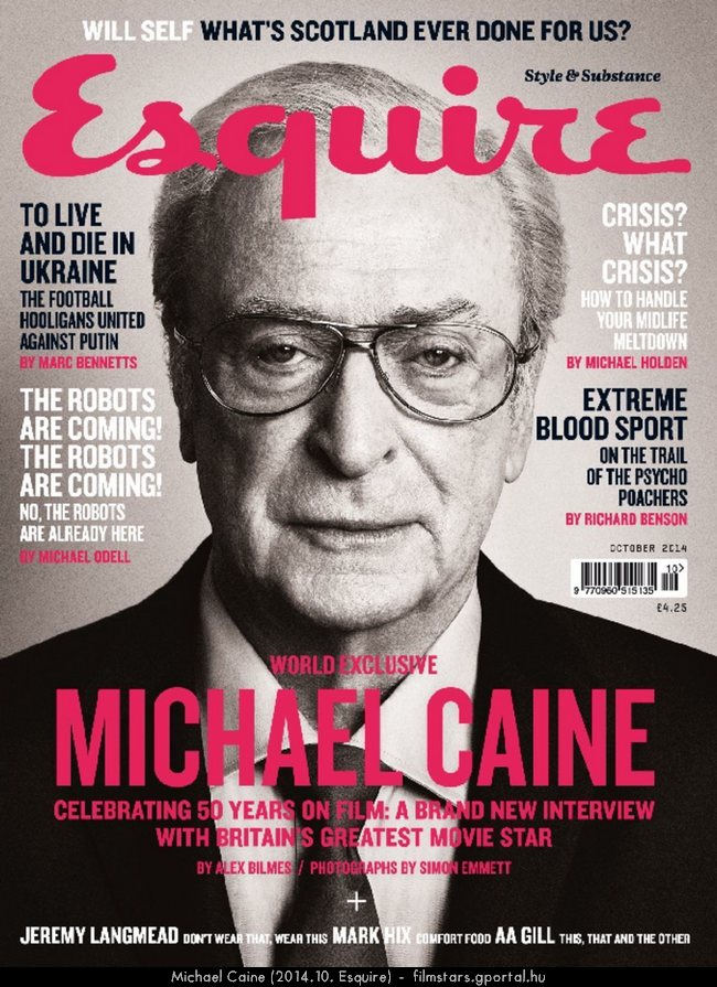 Michael Caine (2014.10. Esquire)