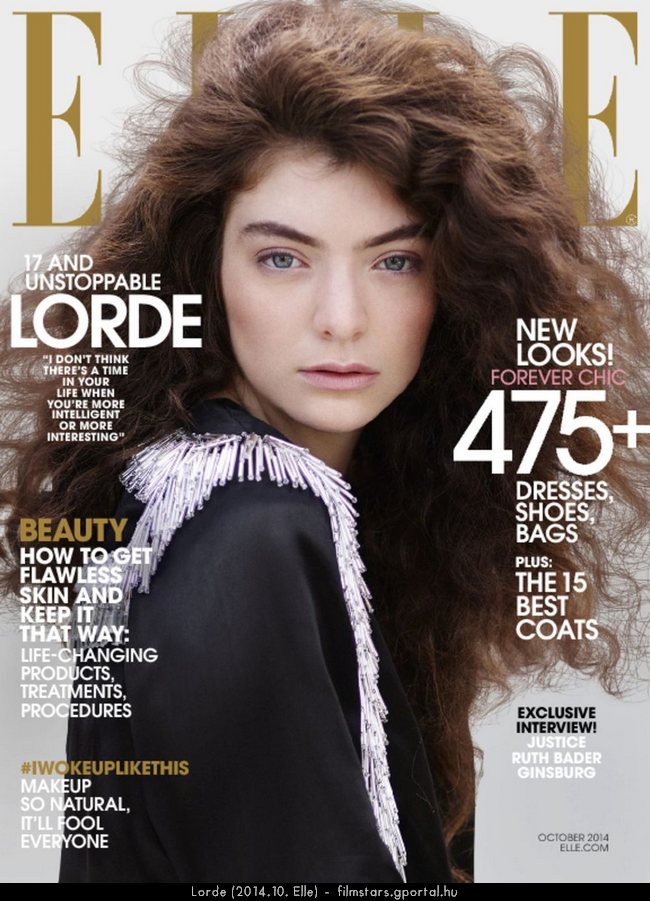 Lorde (2014.10. Elle)
