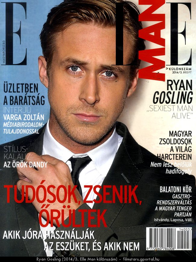 Ryan Gosling (2014/3. Elle Man klnszm)