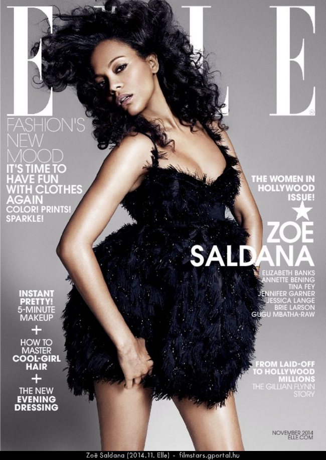 Zoe Saldana (2014.11. Elle)