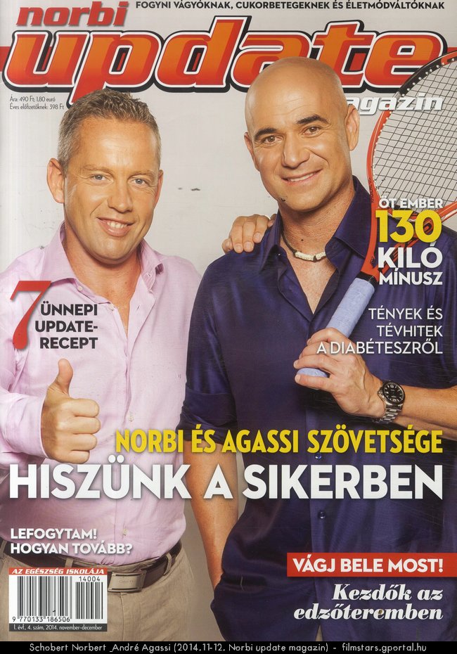 Schobert Norbert & Andre Agassi (2014.11-12. Norbi update magazin)