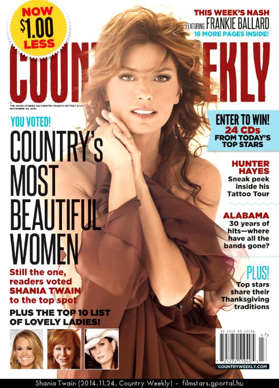 Shania Twain (2014.11.24. Country Weekly)