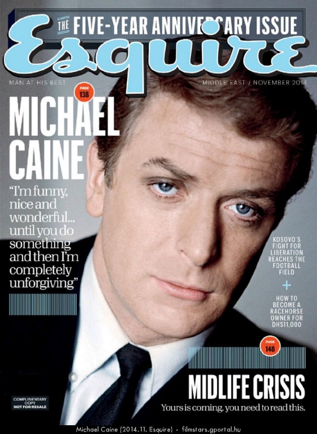 Michael Caine (2014.11. Esquire)