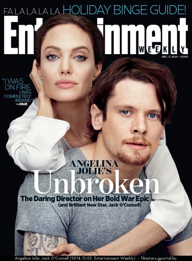 Angelina Jolie & Jack O’Connell (2014.12.05. Entertainment Weekly)