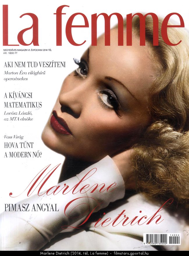 Marlene Dietrich (2014. tl, La femme)