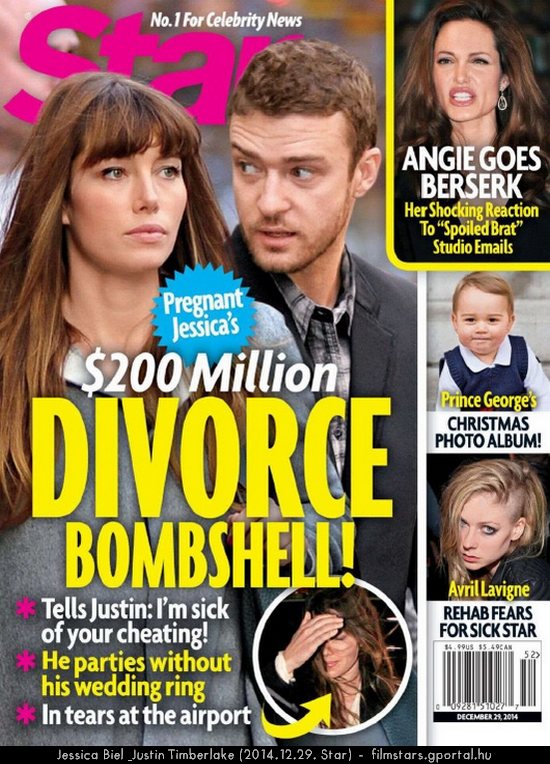 Jessica Biel & Justin Timberlake (2014.12.29. Star)
