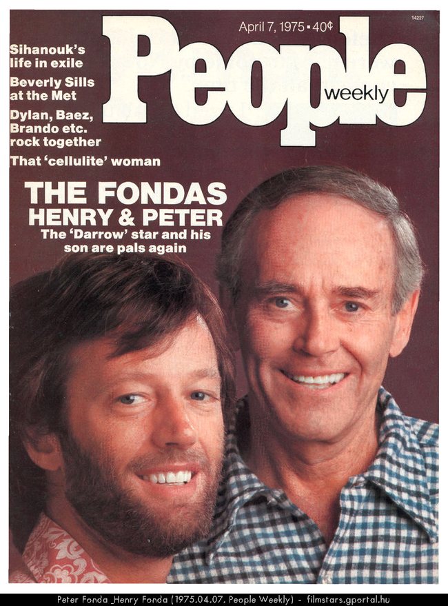 Peter Fonda & Henry Fonda (1975.04.07. People Weekly)