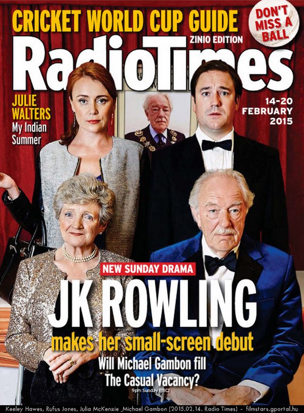 Keeley Hawes, Rufus Jones, Julia McKenzie & Michael Gambon (2015.02.14. Radio Times)