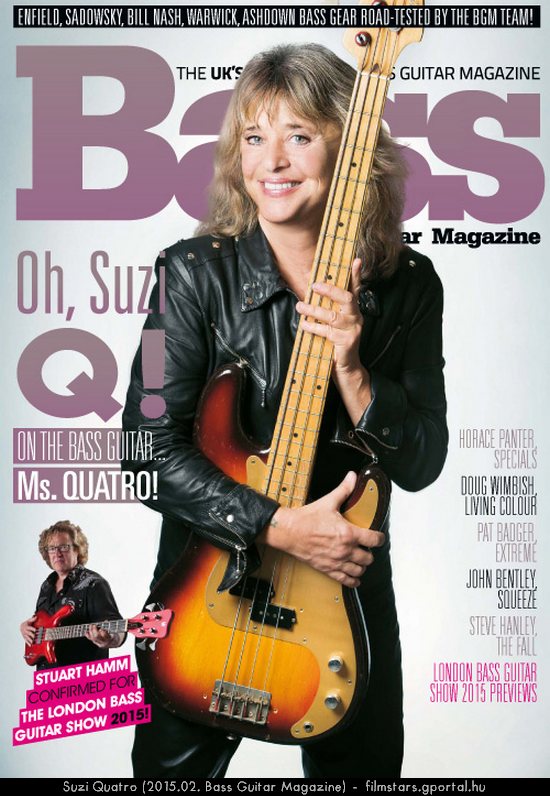 Suzi Quatro (2015.02. Bass Guitar Magazine)