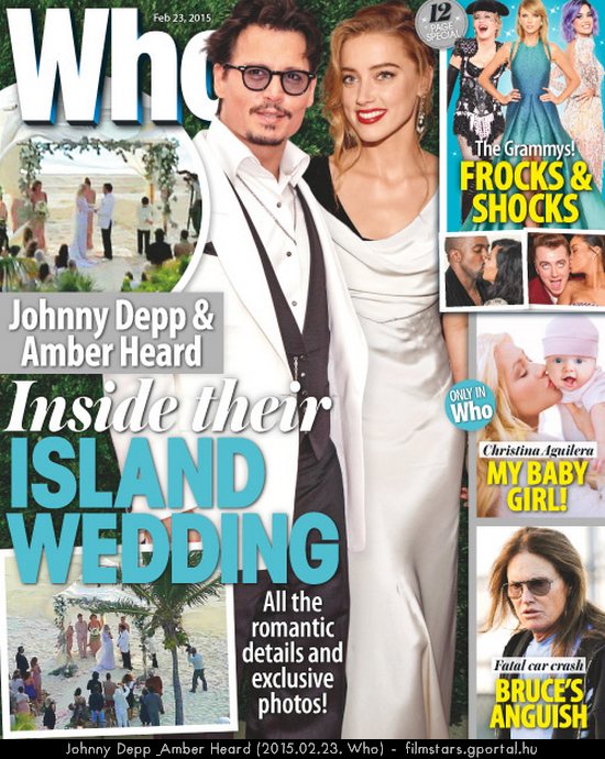 Johnny Depp & Amber Heard (2015.02.23. Who)