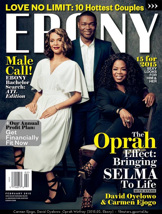 Carmen Ejogo, David Oyelowo & Oprah Winfrey (2015.02. Ebony)