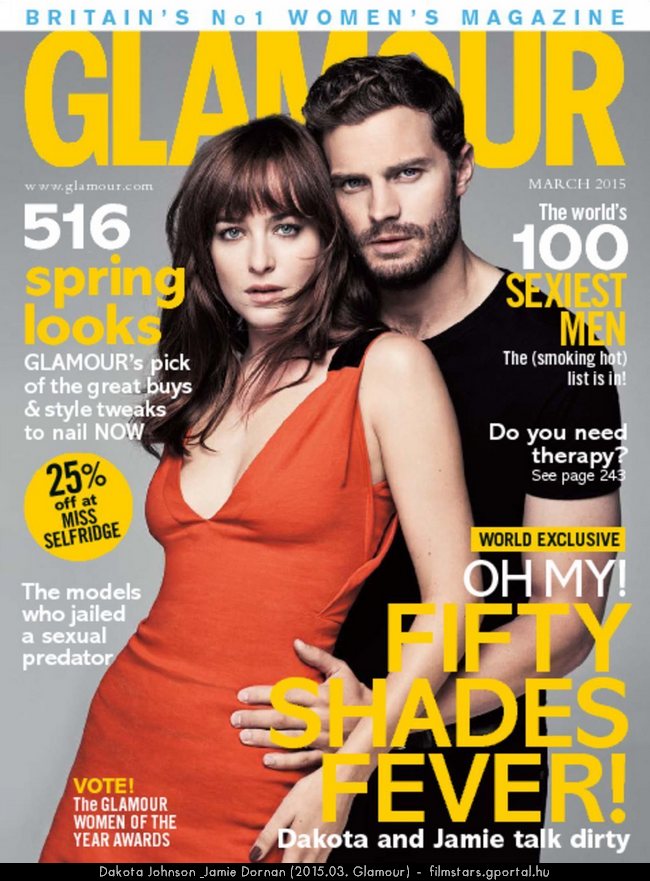 Dakota Johnson & Jamie Dornan (2015.03. Glamour)