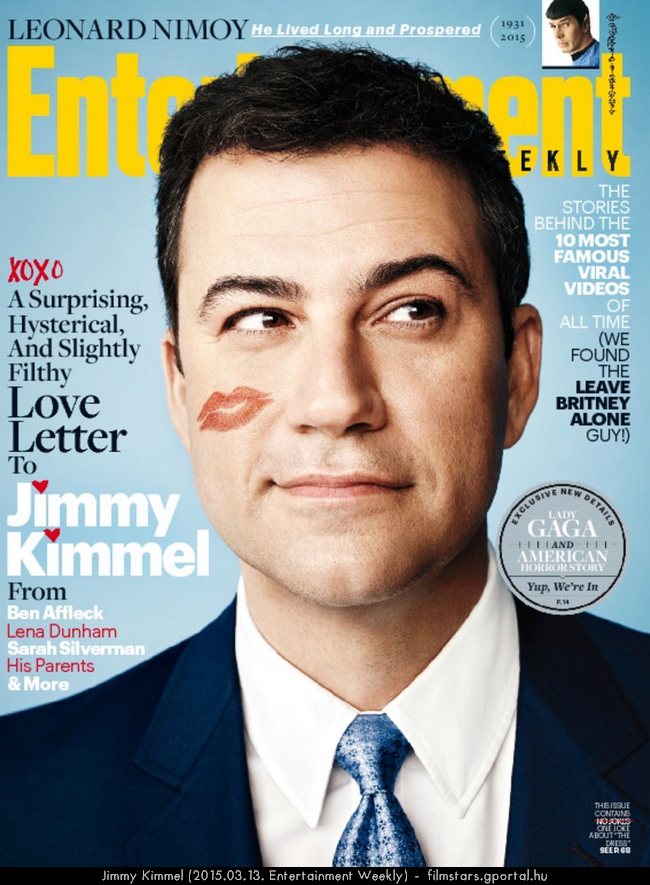 Jimmy Kimmel (2015.03.13. Entertainment Weekly)