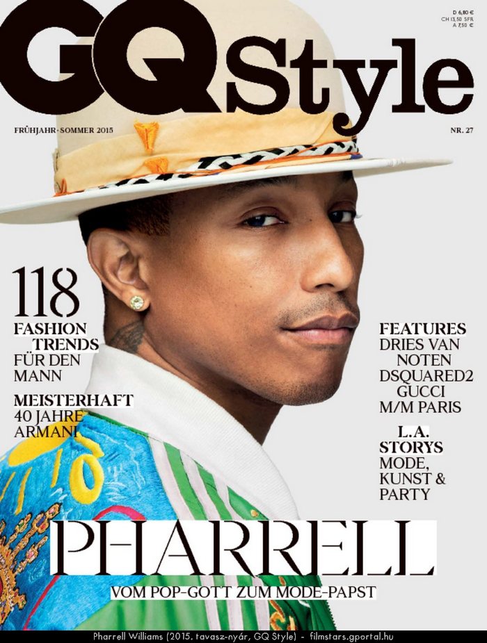 Pharrell Williams (2015. tavasz-nyr, GQ Style)