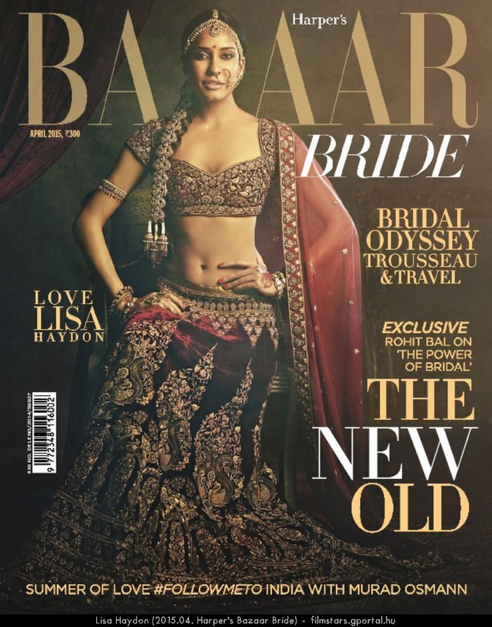 Lisa Haydon (2015.04. Harper's Bazaar Bride)