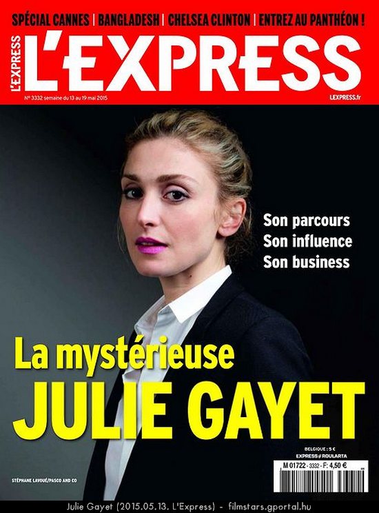 Julie Gayet (2015.05.13. L'Express)