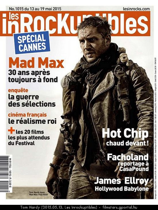 Tom Hardy (2015.05.13. Les Inrockuptibles)