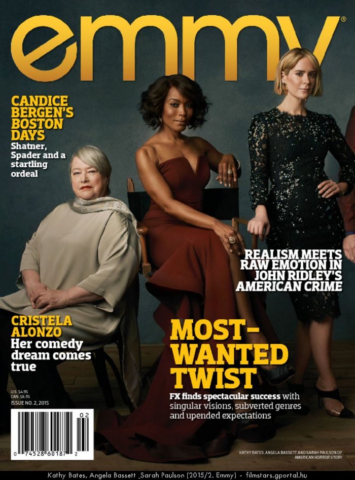 Kathy Bates, Angela Bassett & Sarah Paulson (2015/2. Emmy)
