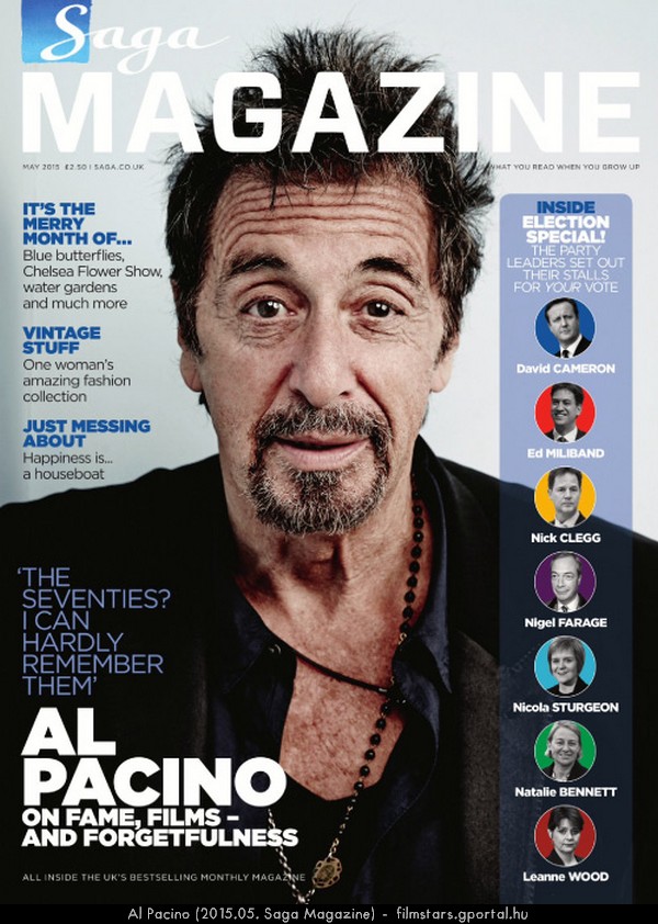 Al Pacino (2015.05. Saga Magazine)