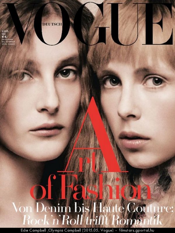 Edie Campbell & Olympia Campbell (2015.05. Vogue)