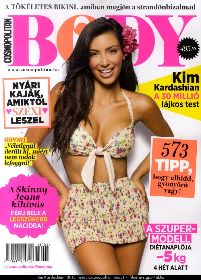 Kim Kardashian (2015. nyr, Cosmopolitan Body)