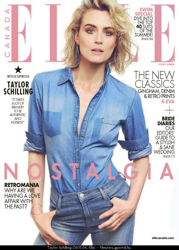 Taylor Schilling (2015.06. Elle)