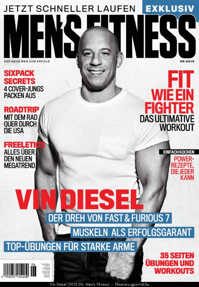 Vin Diesel (2015.06. Men's Fitness)