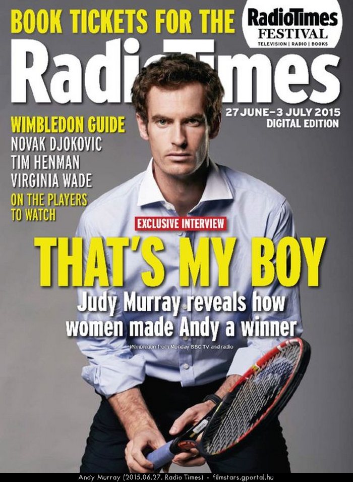 Andy Murray (2015.06.27. Radio Times)