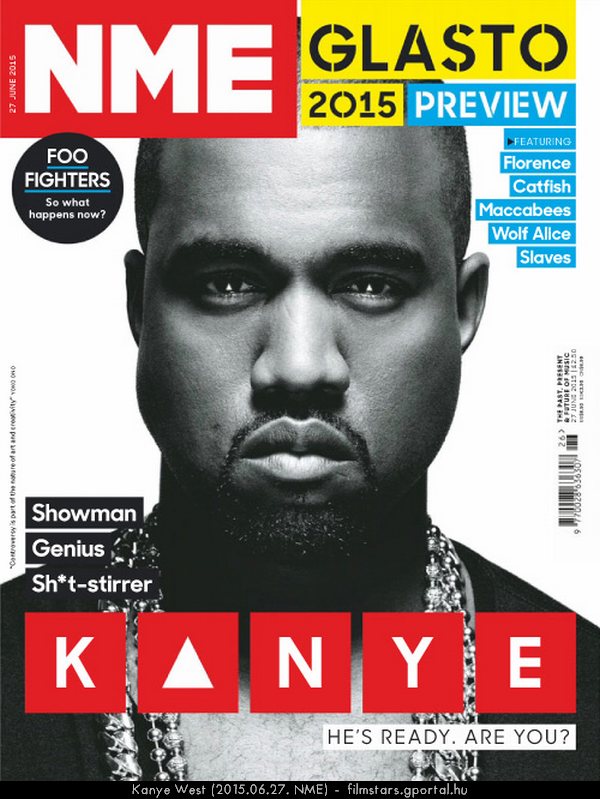 Kanye West (2015.06.27. NME)