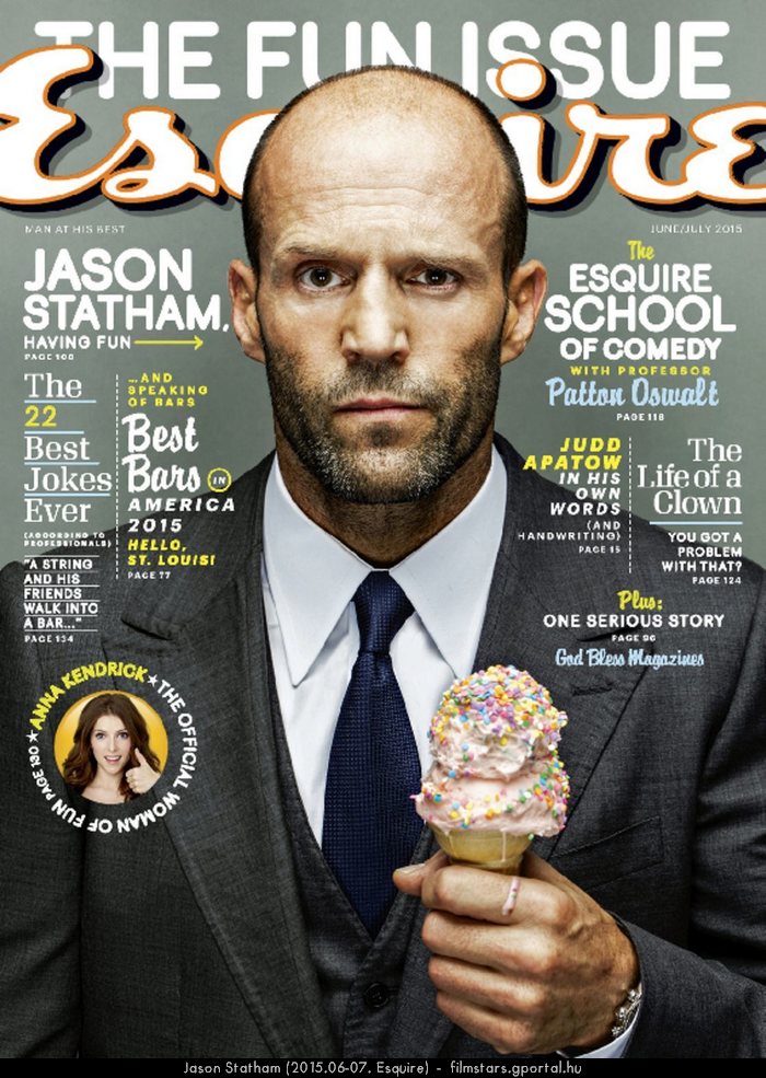 Jason Statham (2015.06-07. Esquire)