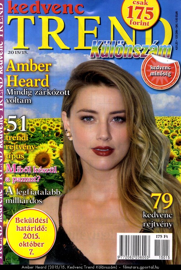 Amber Heard (2015/15. Kedvenc Trend Klnszm)