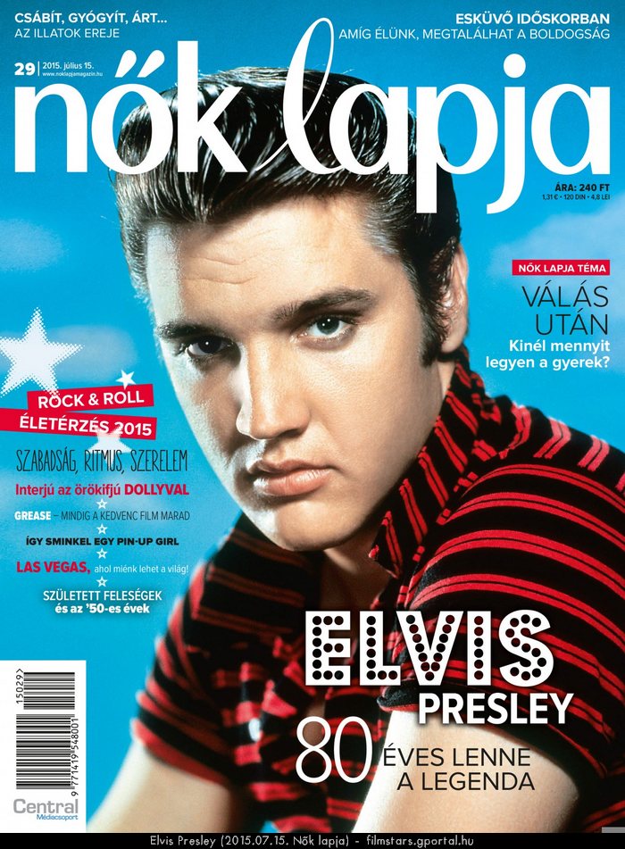 Sztrlexikon - Elvis Presley letrajzi adatok, kpek, hrek, zenk, filmek, kzssgi oldalak