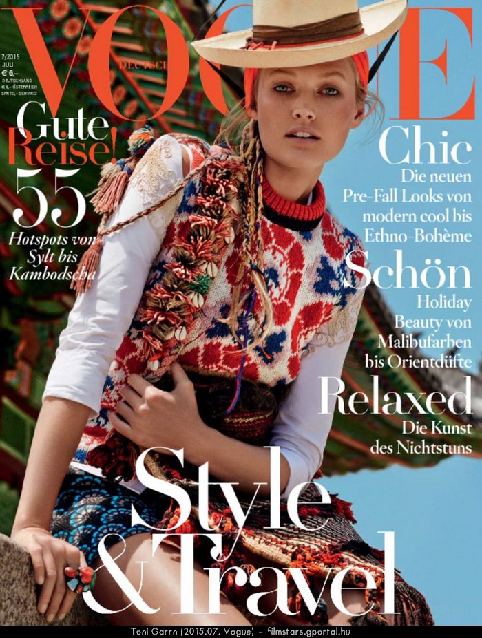 Toni Garrn (2015.07. Vogue)