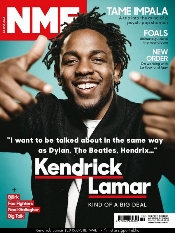 Kendrick Lamar (2015.07.18. NME)