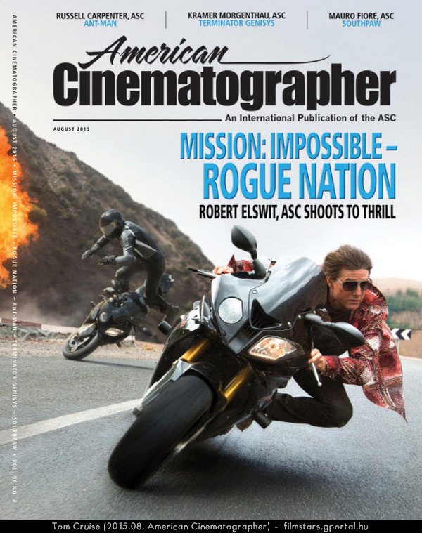 Tom Cruise (2015.08. American Cinematographer)