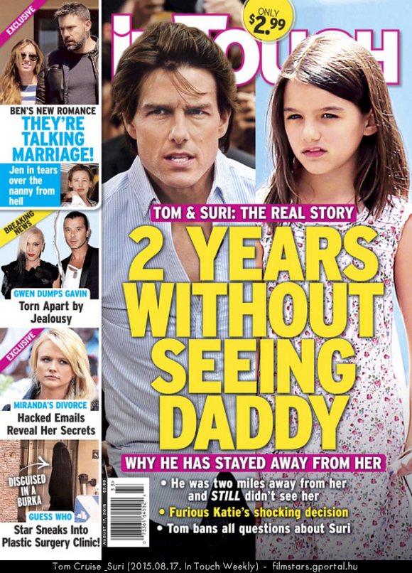 Tom Cruise & Suri (2015.08.17. In Touch Weekly)