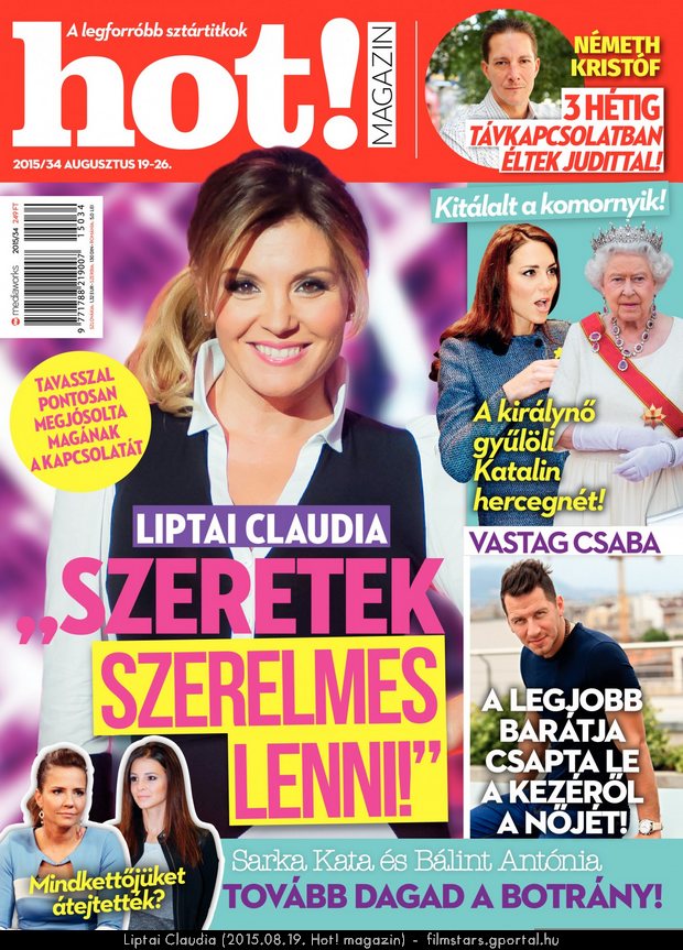 Liptai Claudia (2015.08.19. Hot! magazin)
