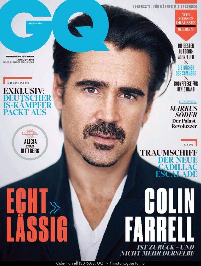 Colin Farrell (2015.08. GQ)