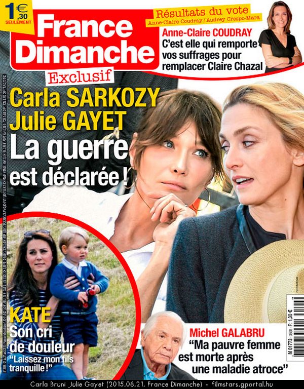 Carla Bruni & Julie Gayet (2015.08.21. France Dimanche)