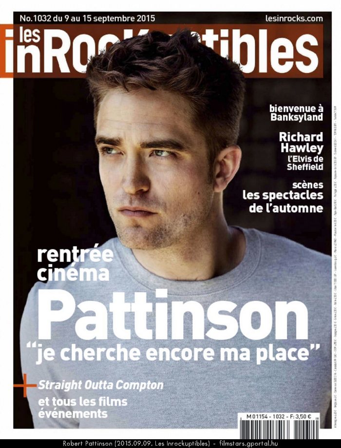 Robert Pattinson (2015.09.09. Les Inrockuptibles)
