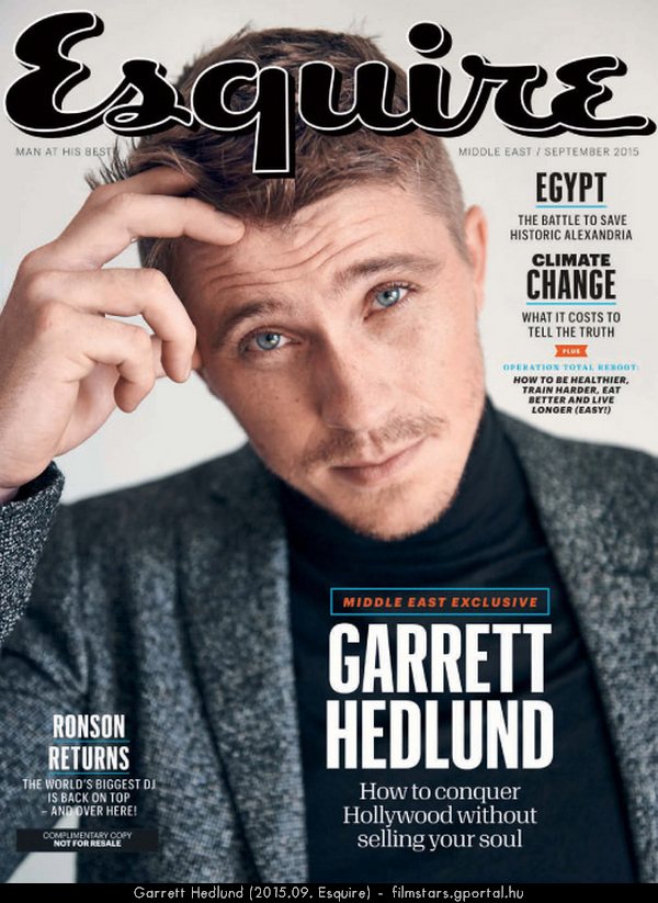 Garrett Hedlund (2015.09. Esquire)