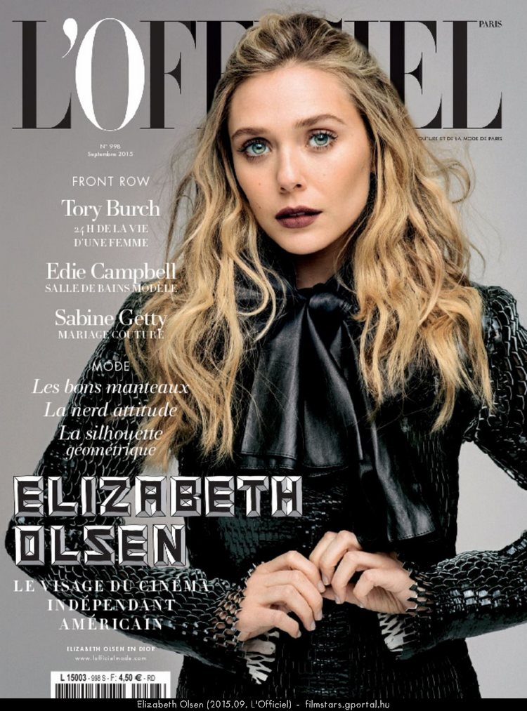 Elizabeth Olsen (2015.09. L'Officiel)