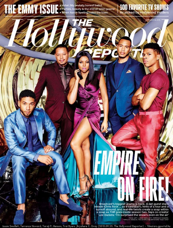 Jussie Smollett, Terrence Howard, Taraji P. Henson, Trai Byers & Bryshere Y. Gray (2015.09.25. The Hollywood Reporter)