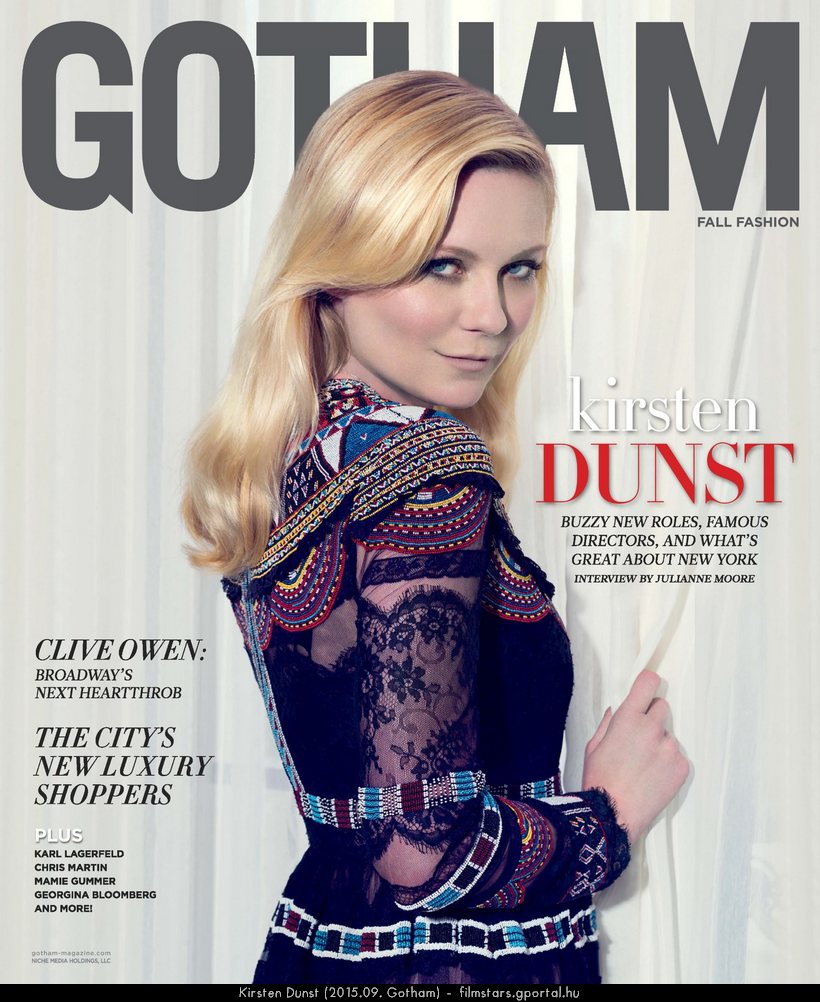 Kirsten Dunst (2015.09. Gotham)